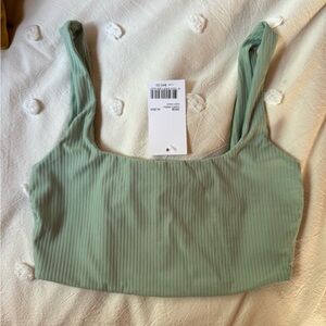 NWT Kookaï Kizzy Crop in Cameo Green, size AUS 0/ US S